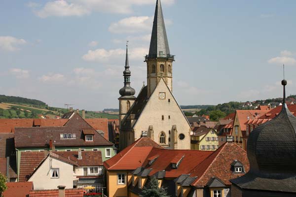 weikersheim church from schloss